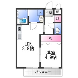 グランオリオン柏田東町の物件間取画像